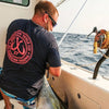 Montauk Tackle Circle Logo Graphic Cotton Tee Shirt